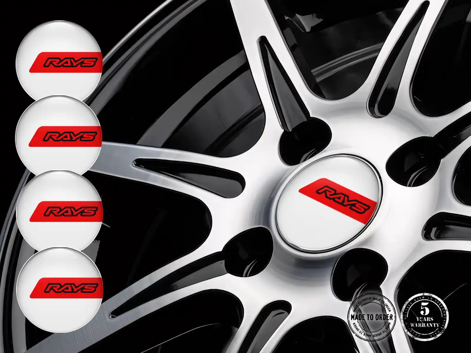 Rays Radplaketten Ausgabe Premium Auto-Labels